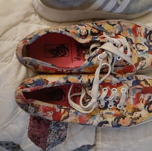 Woman"s Van Sneakers with Disney Princess Characte